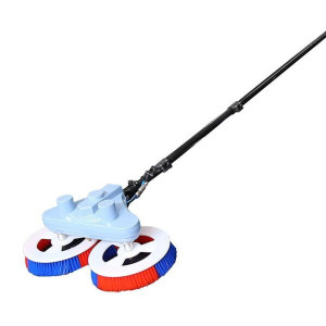 DOUBLE HEADED ELECTRIC PHOTOVOLTAIC BRUSH 5.5M GLASS FIBER HANDLE 220v OR 110v AC