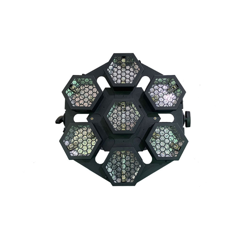 WL 7×100W Kültéri vízálló Halogén (Philips) Színpadi reflektor LCD, DMX