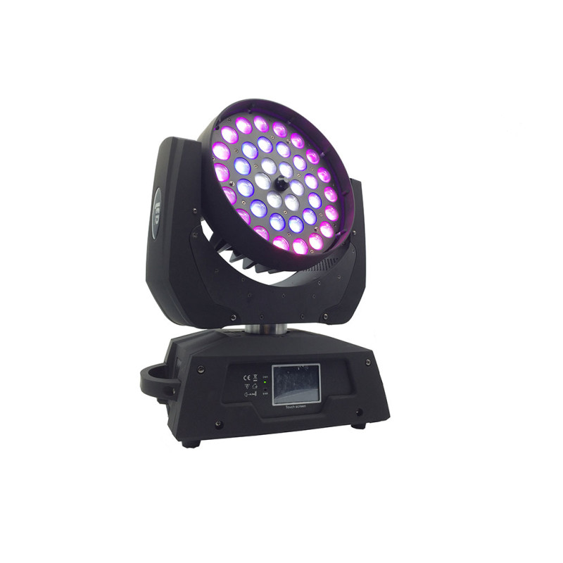 LH 36x18W LED RGBWA+UV 6az1 Zoom Forgófejes színházi lámpa DMX512