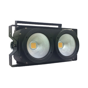 LH 2x100W LED COB BLINDER WW Meleg Fehér Színpadi reflektor lámpa 30° LCD, DMX, Sound. Dimmer