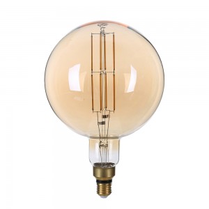 Dimmelhető vintage LED lámpa izzó, 8 W,1800K, G200 aranyszínű bura