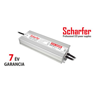 Scharfer vízmentes kültéri LED tápegység 300W 24V IP67 7év garancia