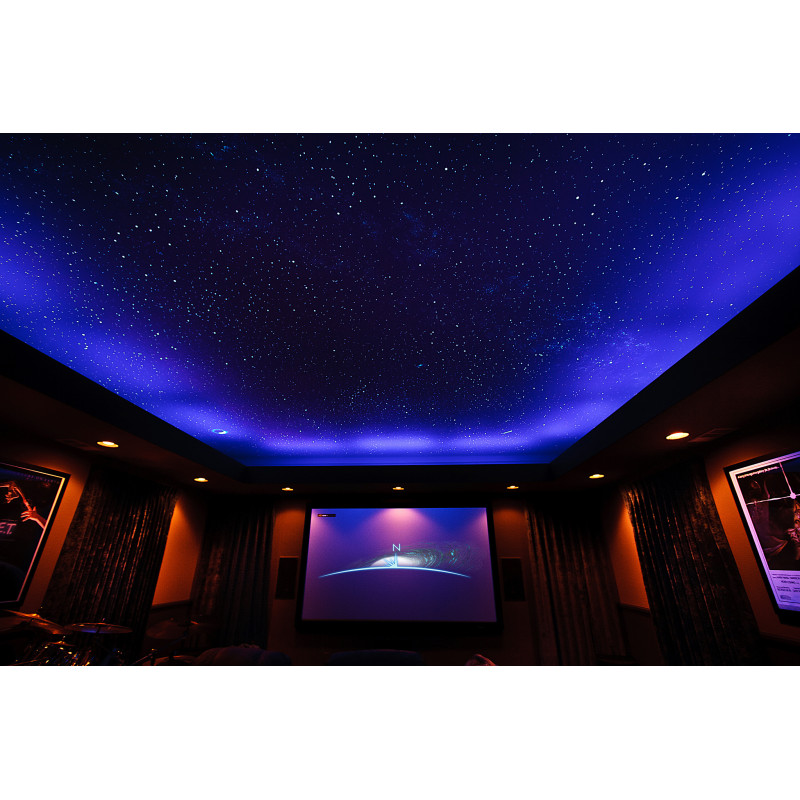 Üvegoptikás RGBW LED csillagos égbolt 4x3W 210x0,75+10x1,5mm2 2,5méter optikai szállal