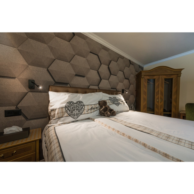 SLV Pipoflex fali LED lámpa kapcsolóval, 4W, 3000K, fekete