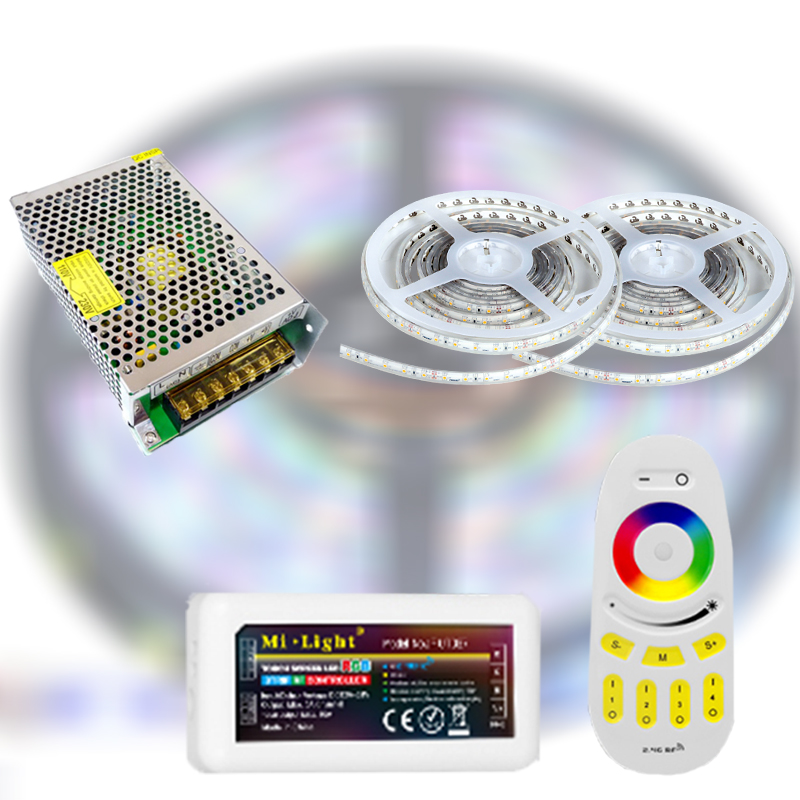 Mi-Light RF RGBWW 5050-60 LED szalag szett 10m