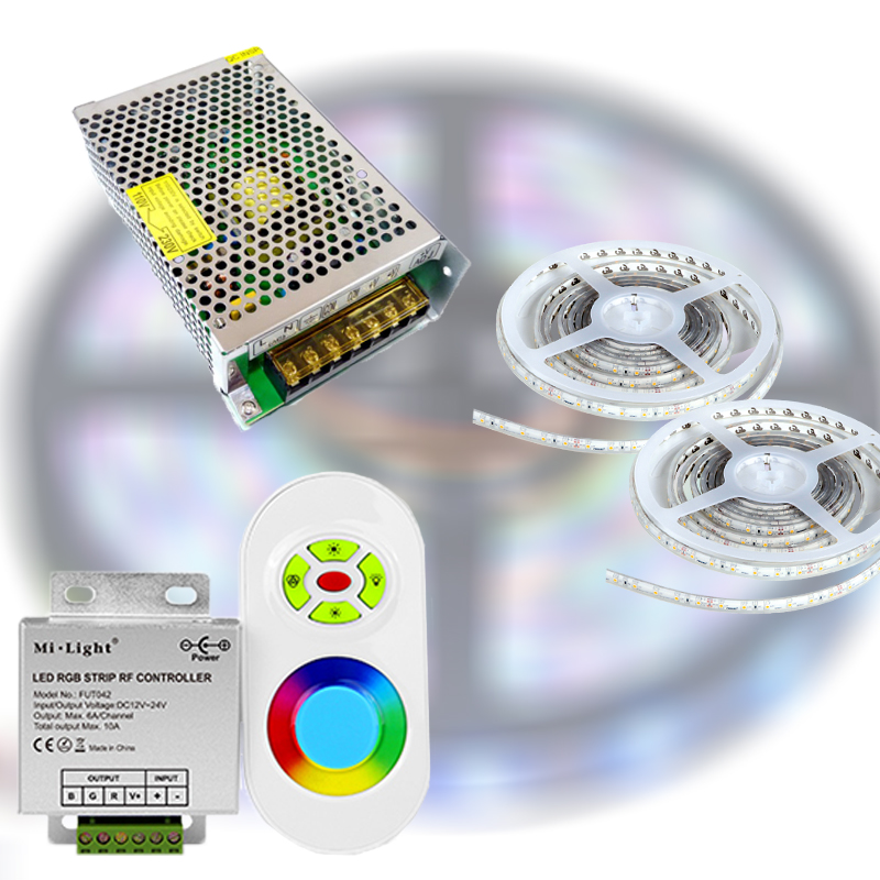 Mi-Light START RF RGB 5050-60 LED szalag szett 10m