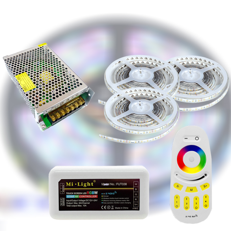 Mi-Light RF RGBDW 5050-60 LED szalag szett 15m