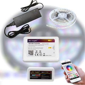 Mi-Light WIFI SMART RGBDW 5050-60 LED szalag szett 5m