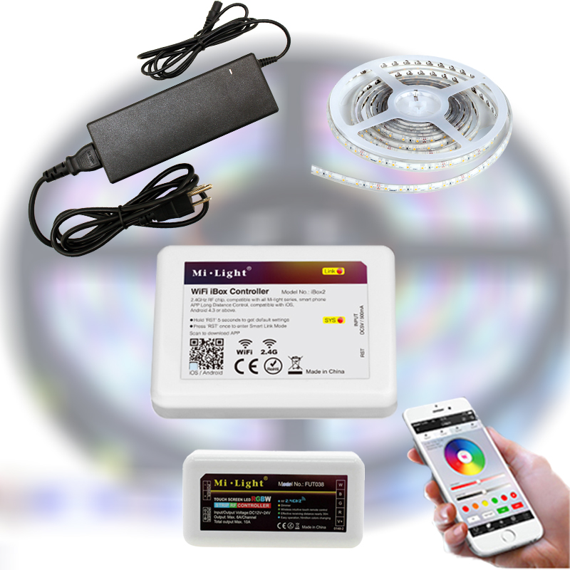 Mi-Light WIFI SMART RGBWW 5050-60 LED szalag szett 5m