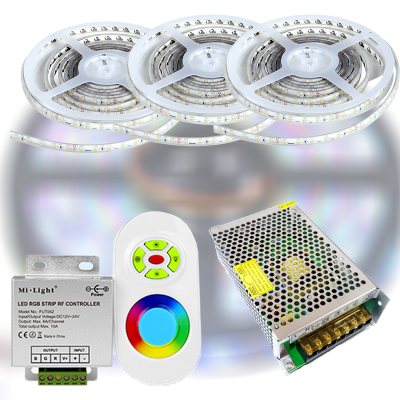 Mi-Light START RF RGB 5050-30 LED szalag szett 15m