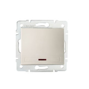 MOWION DOMO Jelzőfényes egypólusú kapcsoló   , krém