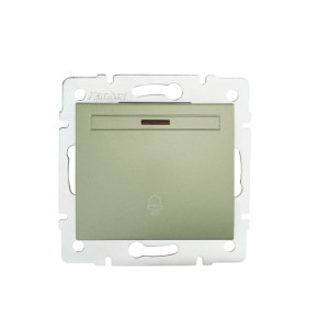 MOWION DOMO Jelzőfényes nyomókapcsoló csengőjellel    , pezsgő