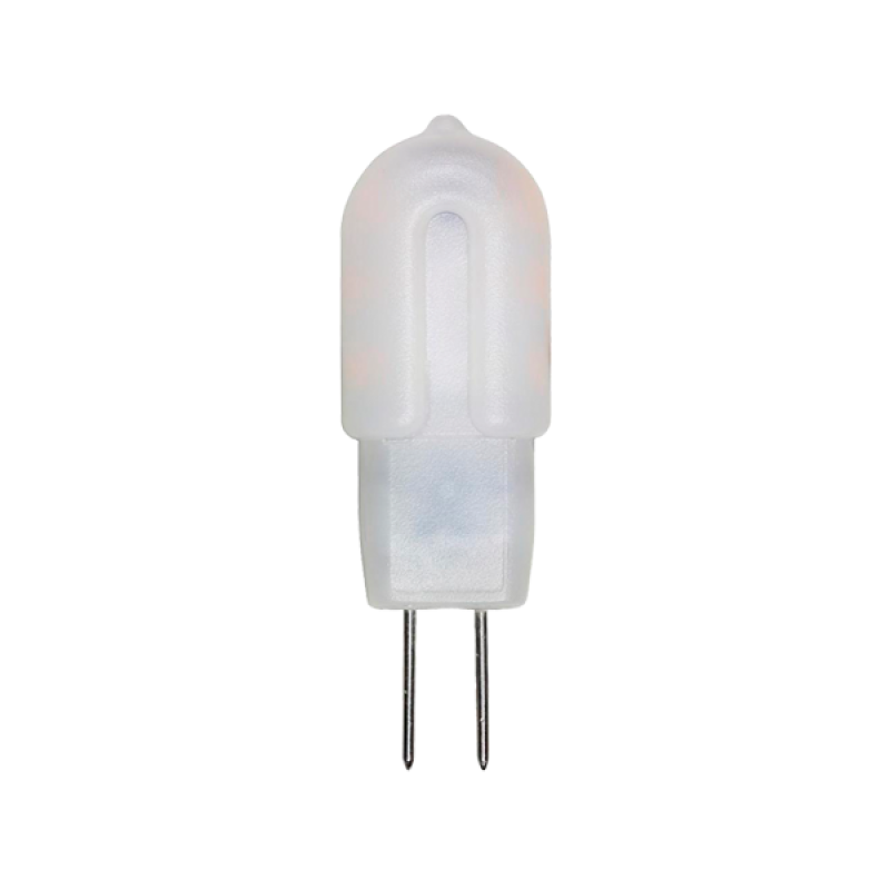 LED lámpa , 12V DC , kapszula , G4 foglalat , 2 Watt , 360°, természetes fehér